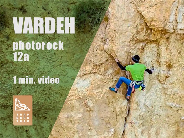 Summary of the PHOTO ROCK route ascent - Vardeh zone