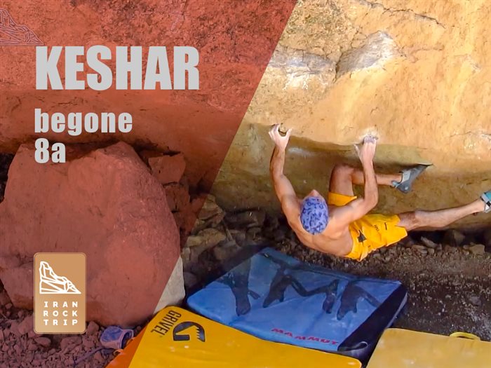 Outdoor Bouldering Keshar zone BEGONE route
