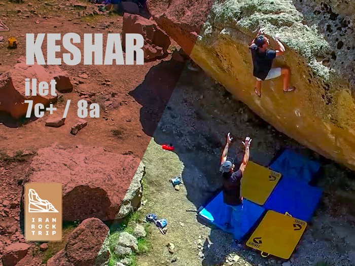 Outdoor Bouldering Keshar zone ILET route